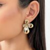 Sophia 2 Tone Earrings - Image 2