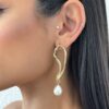 Pearl Drop Earrings - Image 2