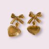 Heart & Bow Earrings - Image 2
