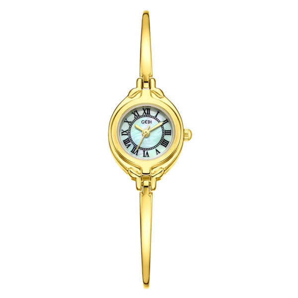 Gold Good-looking Thin Strap Quartz Watch - Image 3