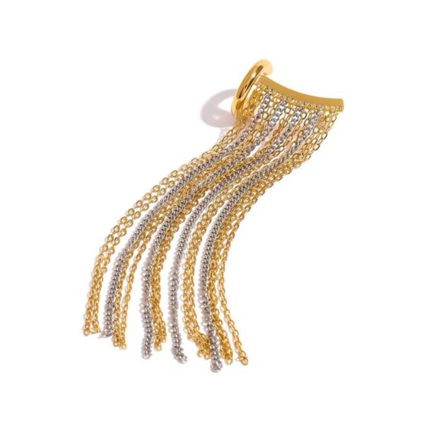 Two Tone Lari Earrings - Image 2