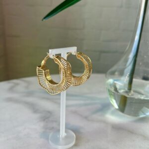 Fashionable Gold Hoops
