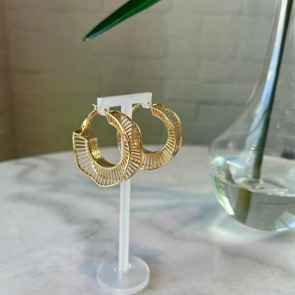 Fashionable Gold Hoops