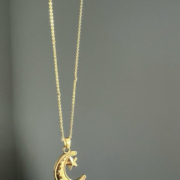 Moon and Star Necklace - Image 3