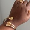 Twisted Ball Bangle and Ring Set - Image 2