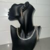 3 pieces Gold Cubic Zirconia Set