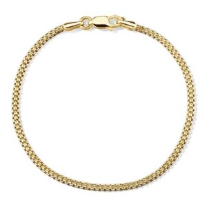 Thin Gold Bismark Bracelet-7inch