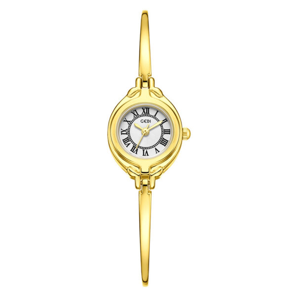 Gold Good-looking Thin Strap Quartz Watch - Image 2