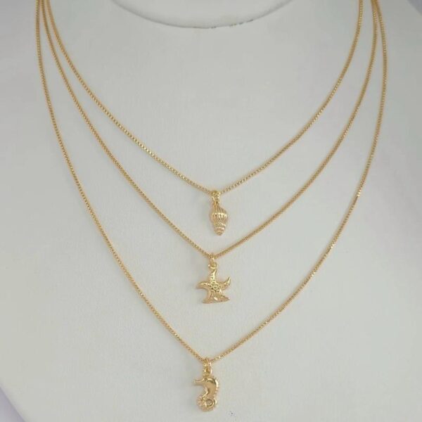 Freya Layered Necklace - Image 4