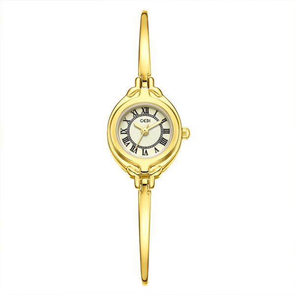 Gold Good-looking Thin Strap Quartz Watch - Image 6